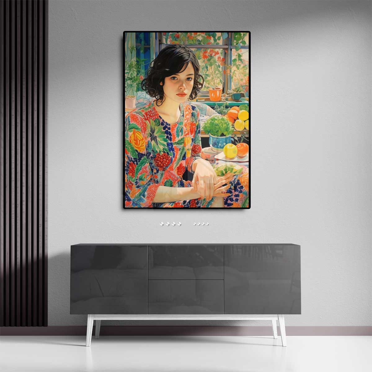 Kleurrijke Zomer Droom – portret wandkunst van WallArtistic