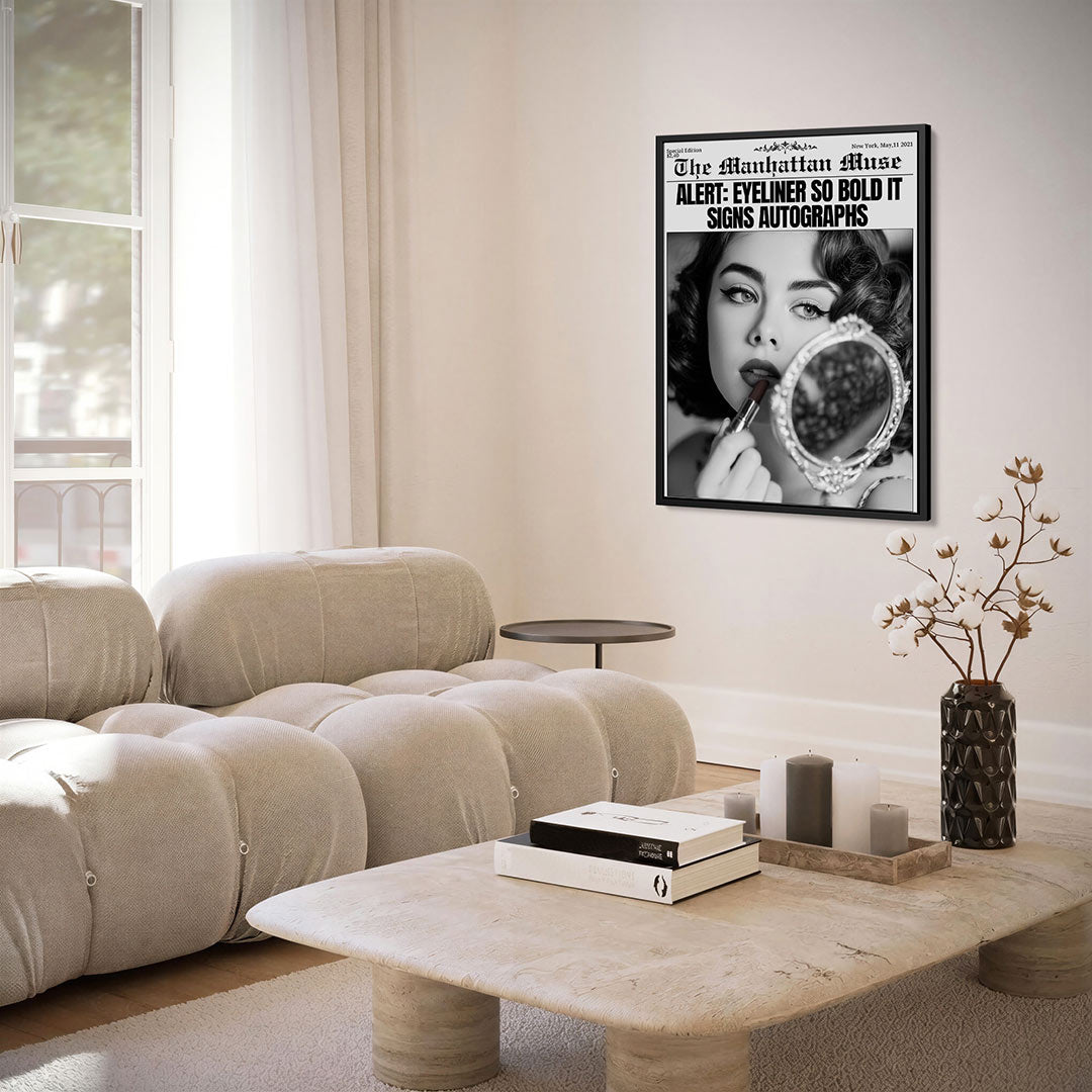 Glamoureuze blik – staand wanddecoratie kunstwerk