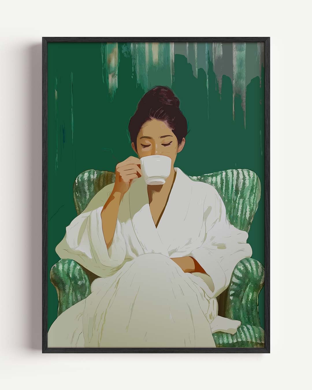Gezellige Ochtendrust – zomer portret poster als wanddecoratie