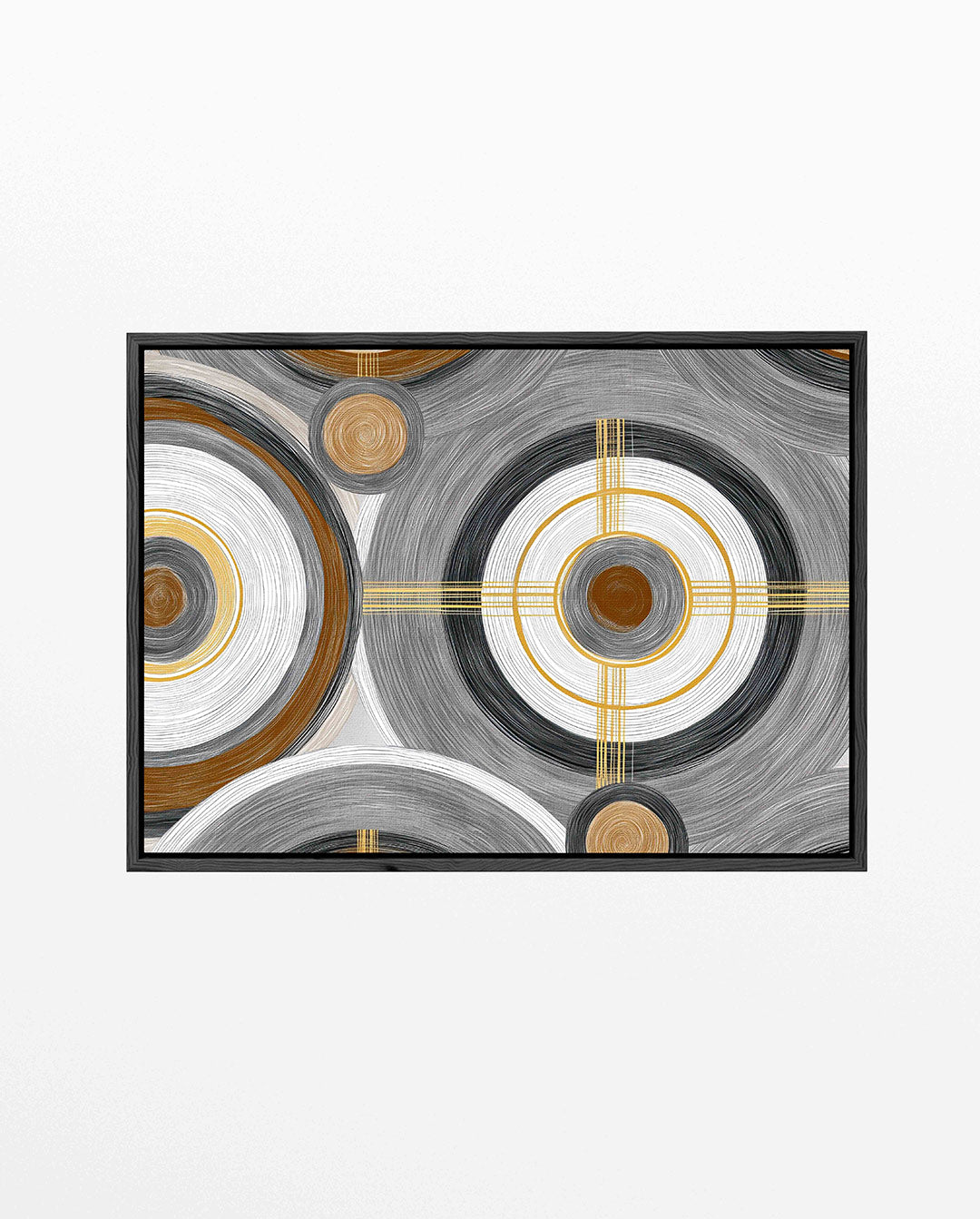 Cirkelpatronen – liggend abstract kunstwerk
