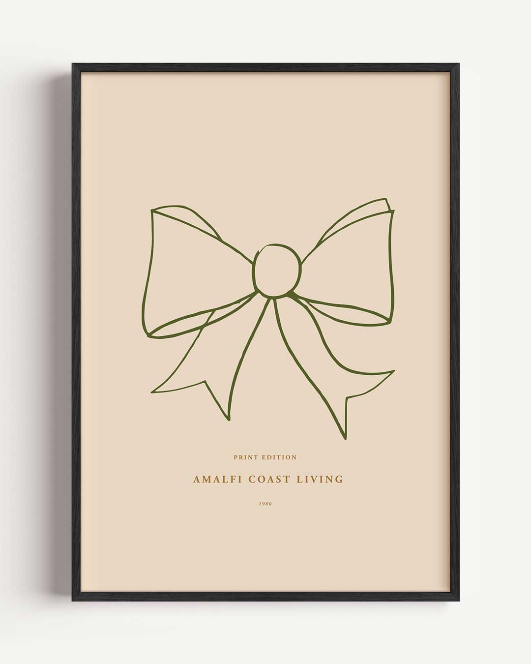 Elegante Strik Illustratie – La Dolce Vita portret poster als wanddecoratie