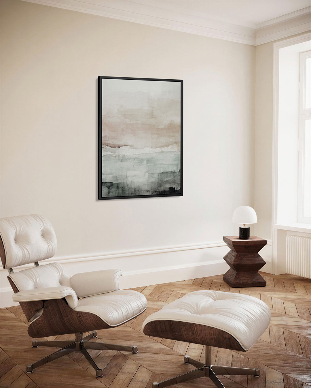Zachte kleurovergangen – staand wanddecoratie kunstwerk