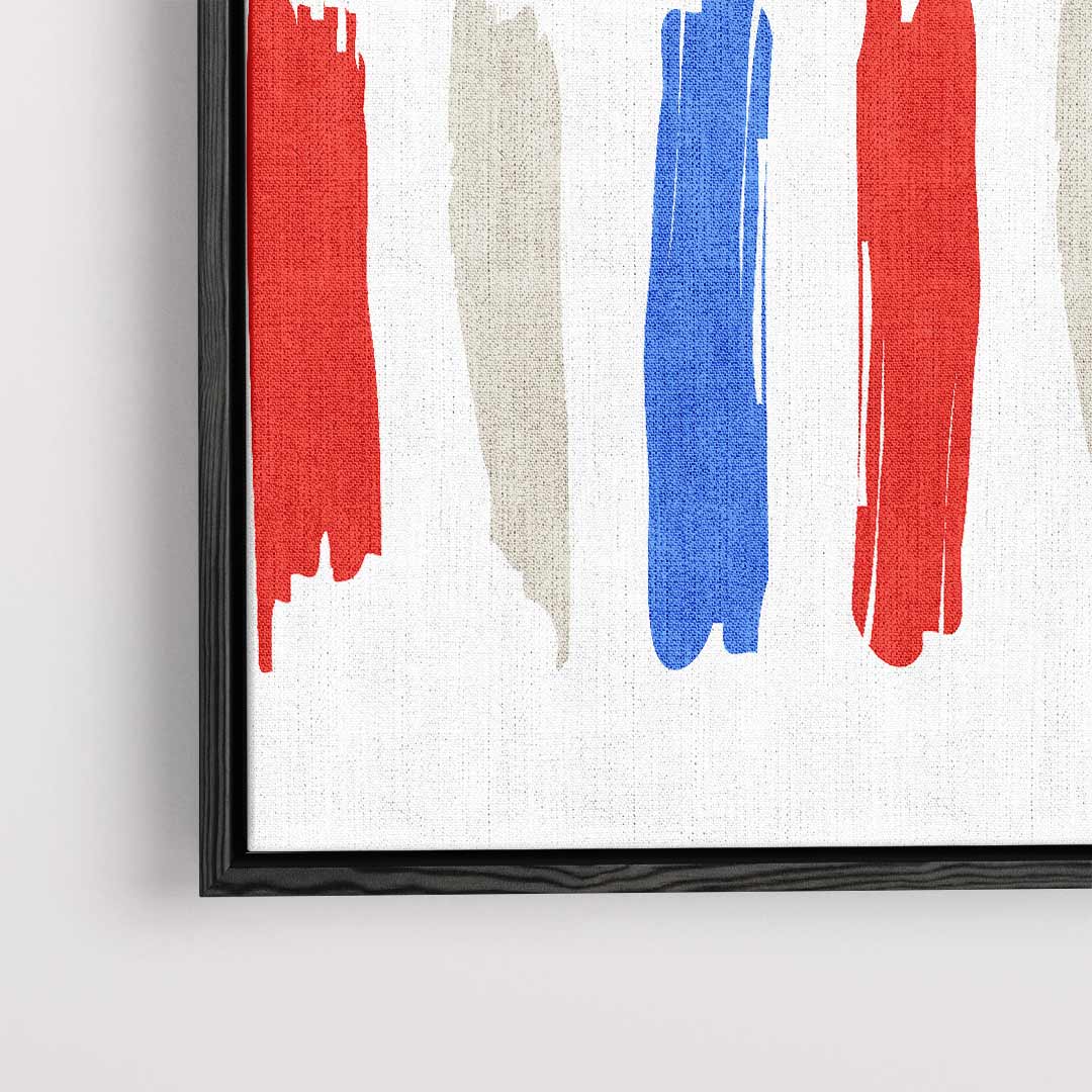 Kleurrijke Strepen – dibond kunstwerk als wanddecoratie