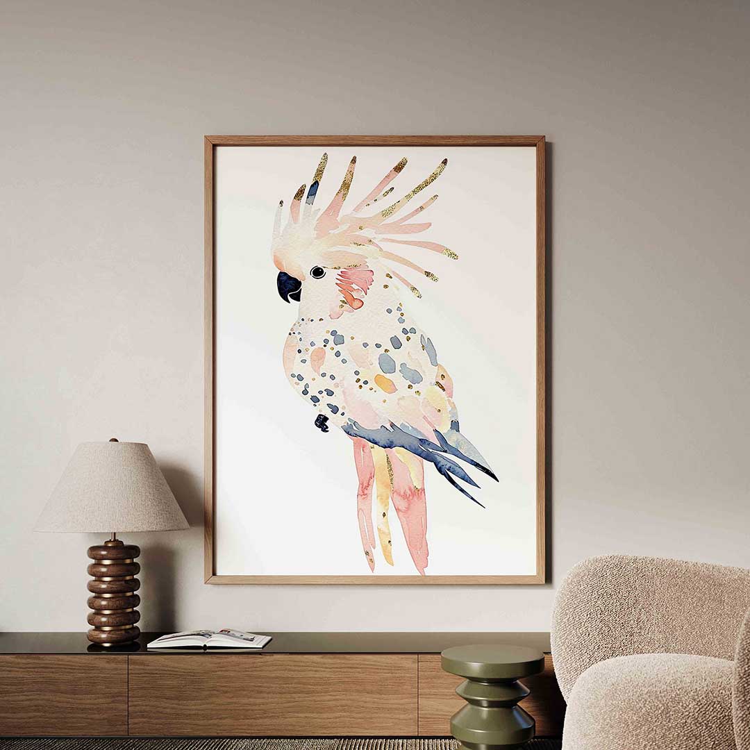 Gekleurde kaketoe – dieren poster in staand formaat