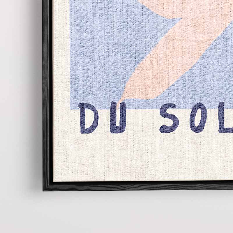 Maison du Soleil Kunstposter – kunstwerk met zwarte baklijst