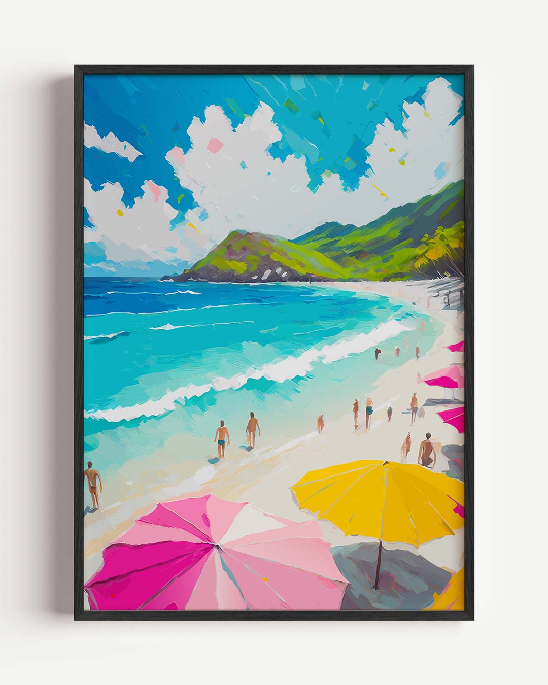 Stranddag Droomposter – zomer portret poster als wanddecoratie