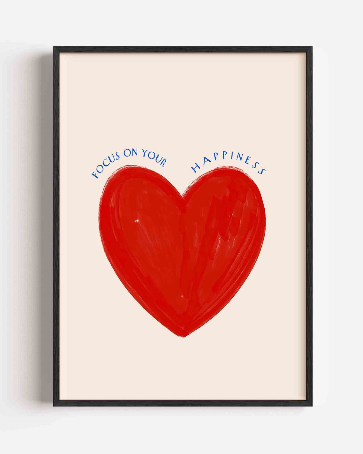 Rood hart – Slow Living portret poster als wanddecoratie