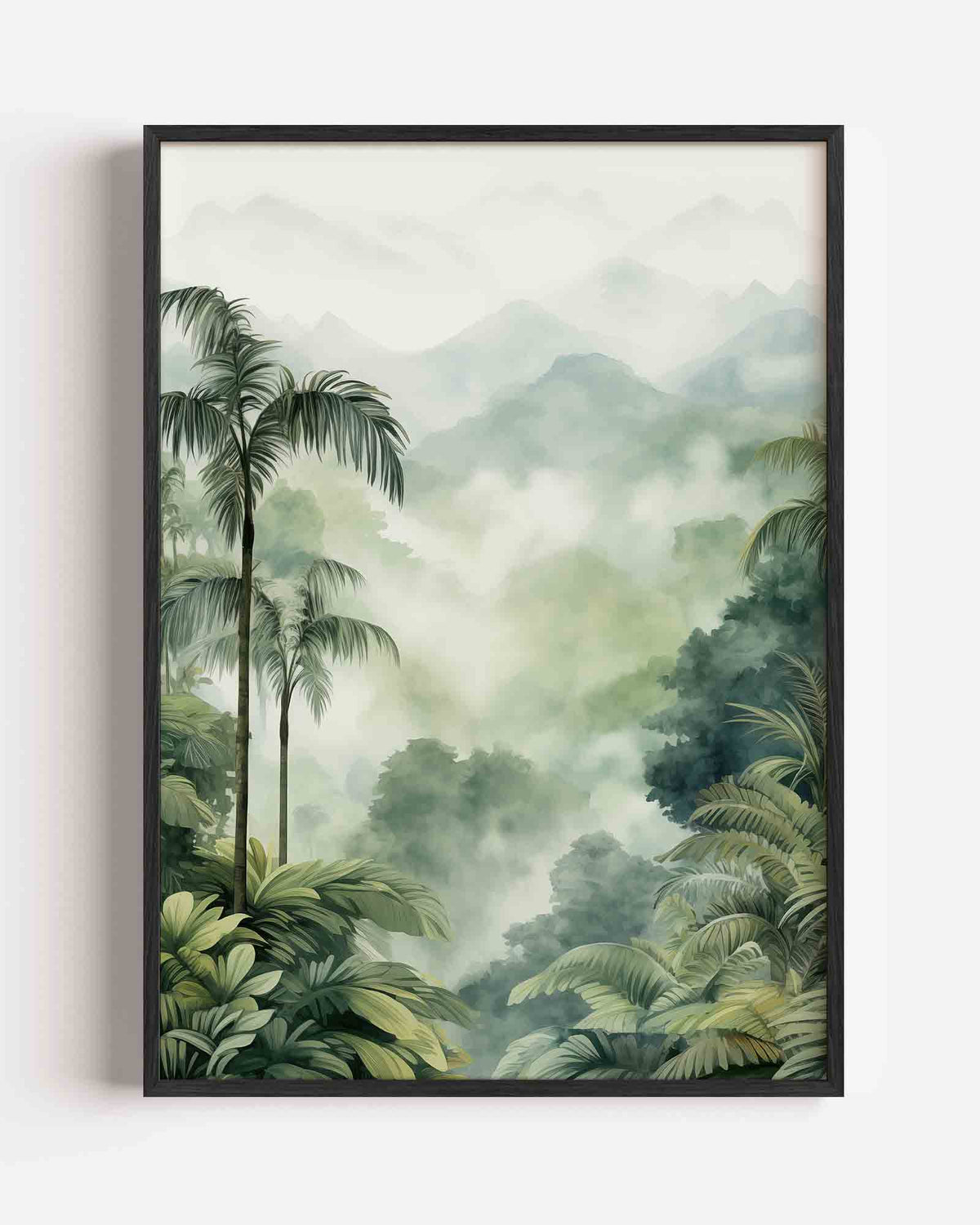 Tropisch landschap – jungle portret poster als wanddecoratie