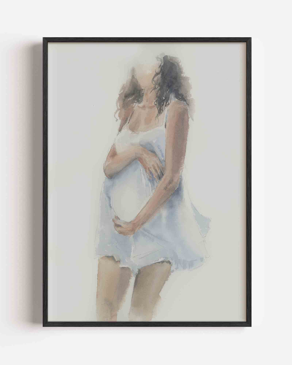 Zwangere vrouw – Élan Féminin portret poster als wanddecoratie