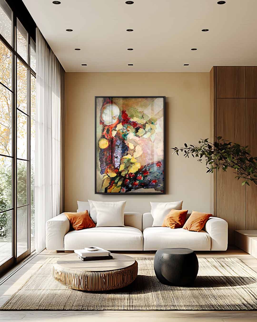 Kleurrijke Vruchtenpracht – staand kunstwerk voor modern interieur