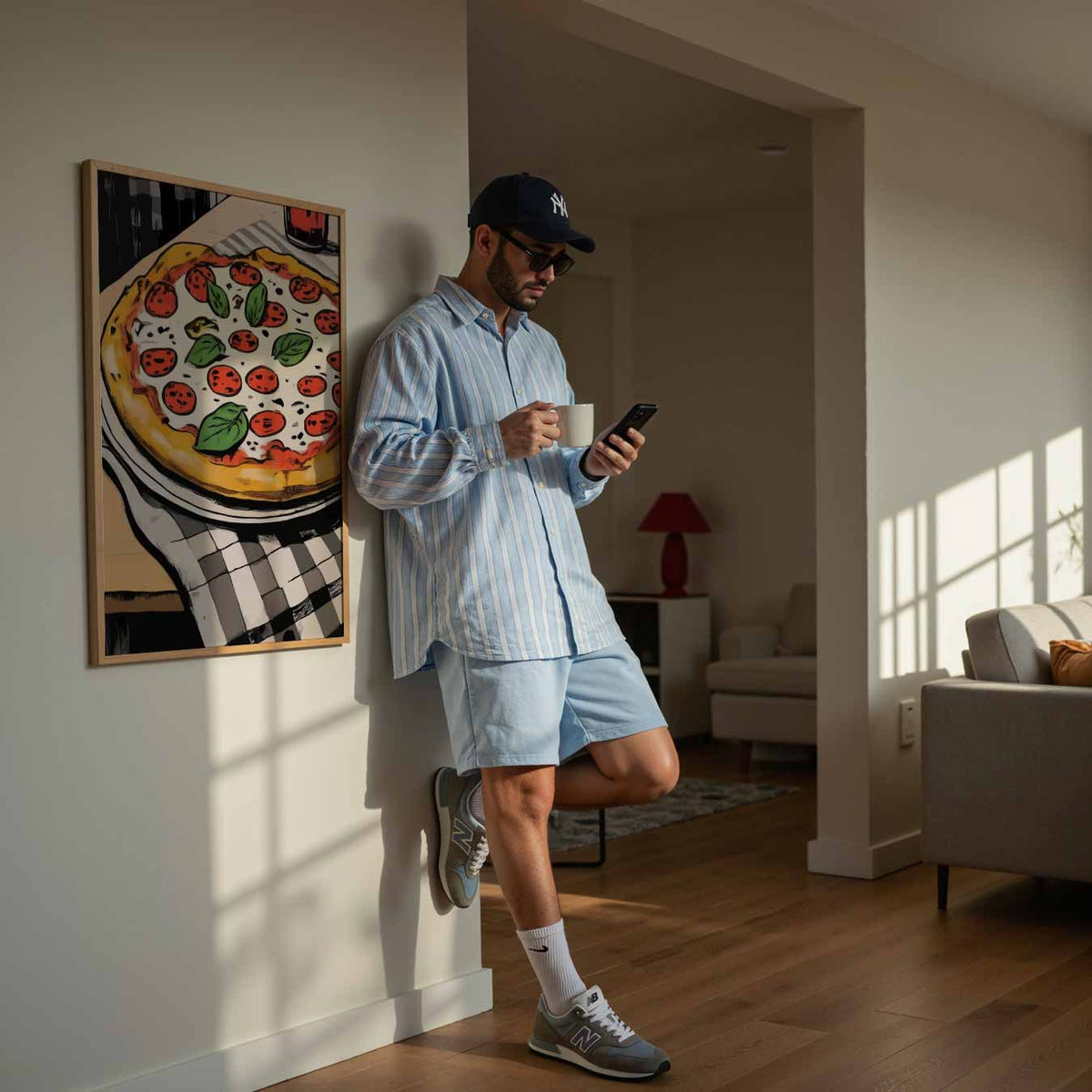 Pizza Liefde – keukenposter in staand formaat