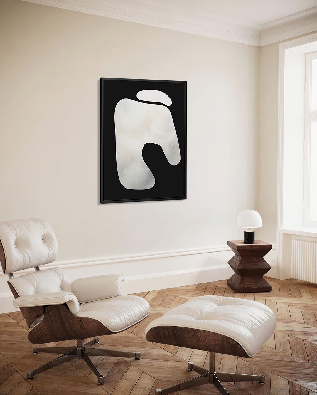 Organische vormen compositie – decoratief kunstwerk voor aan de muur