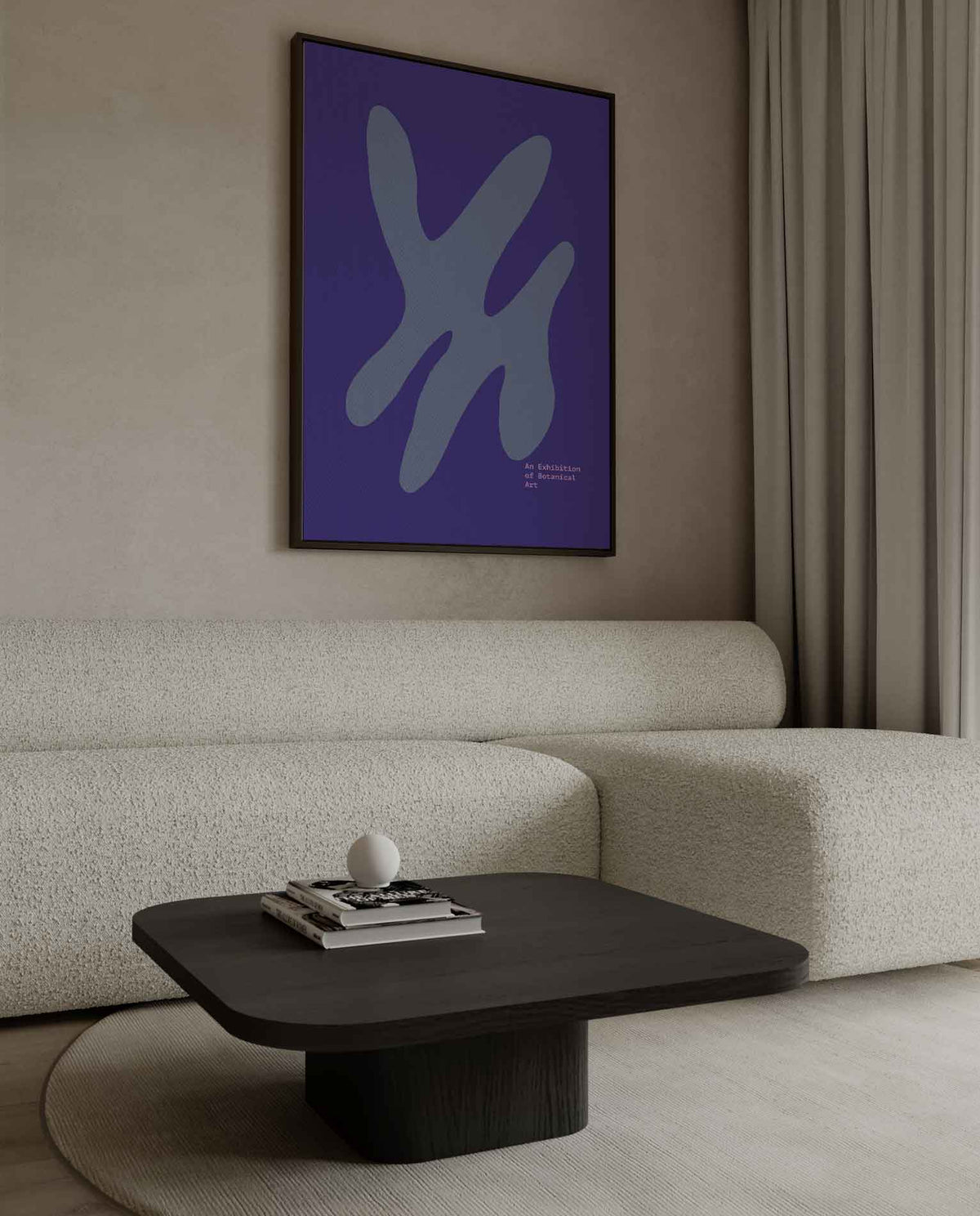 Abstracte Botanische Expressie – dibond kunstwerk als wanddecoratie