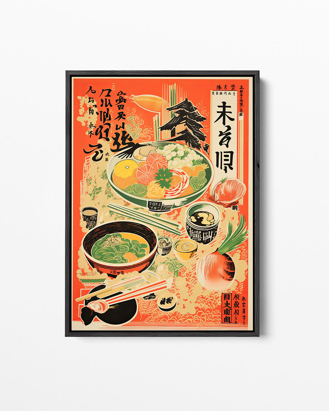 Kleurrijke eetervaring – staand wanddecoratie kunstwerk