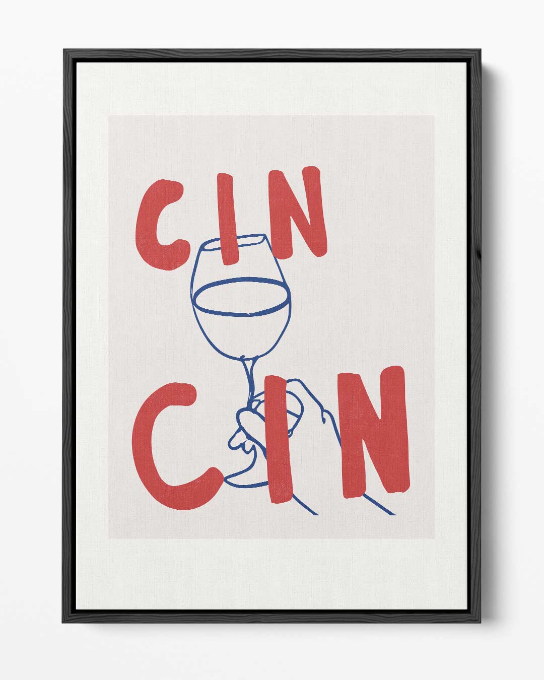Cin Cin Cheers Wanddecoratie – portret kunstwerk als wanddecoratie