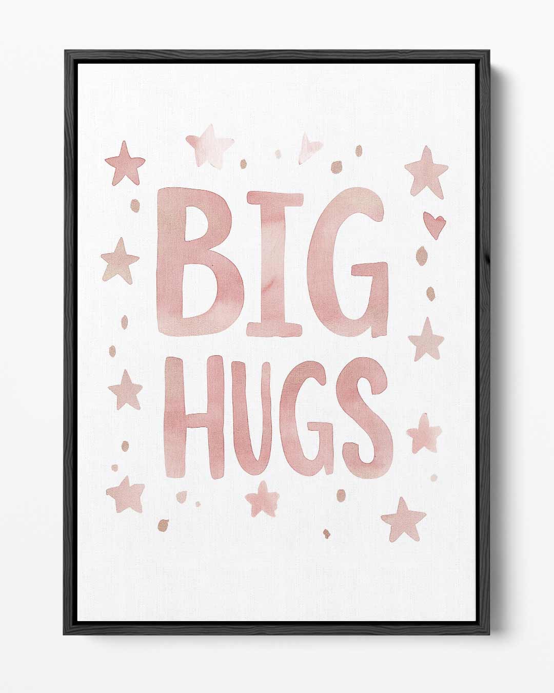 Big Hugs Poster – portret kunstwerk als wanddecoratie