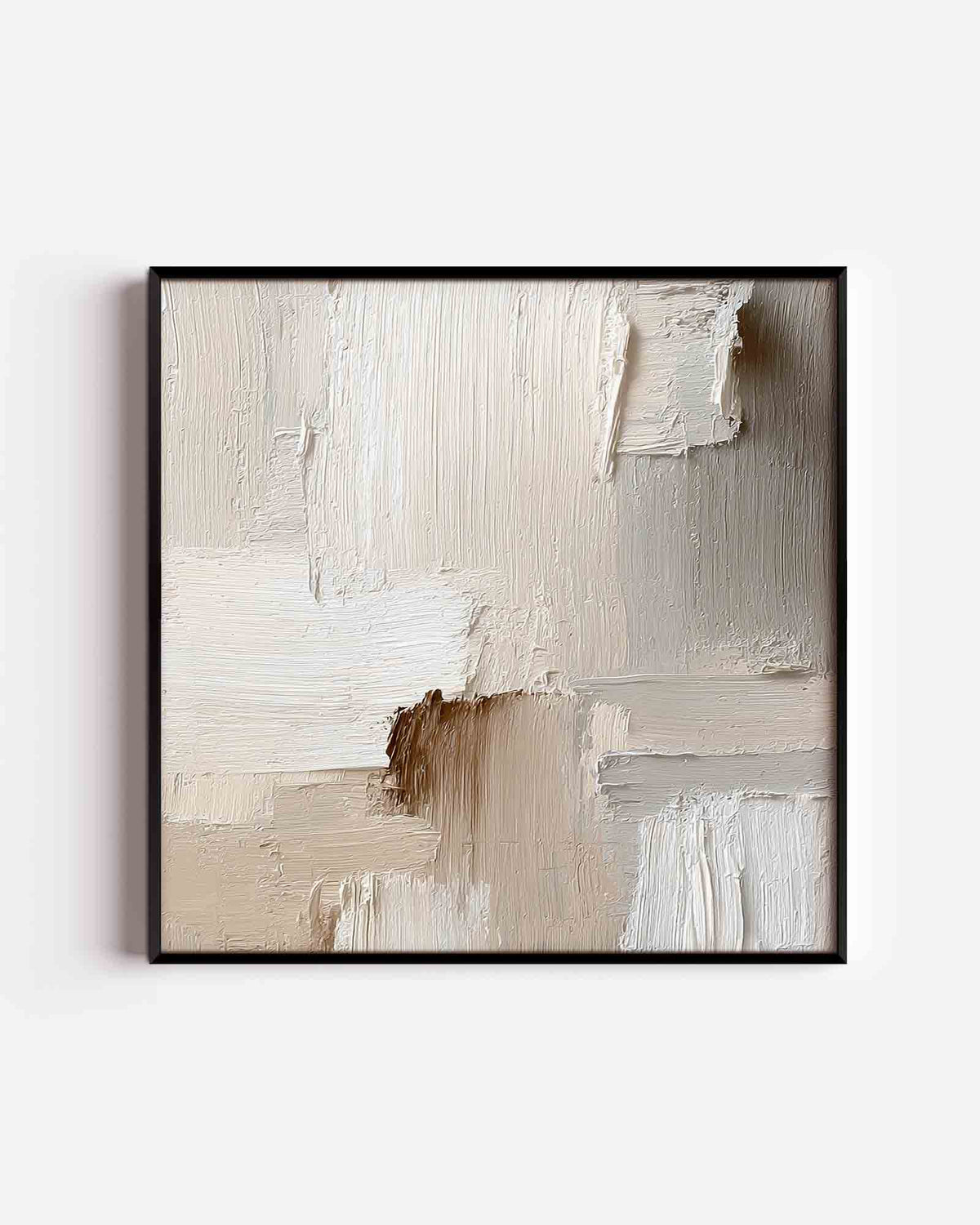 Beige textuur – abstracte textuur vierkante poster als wanddecoratie