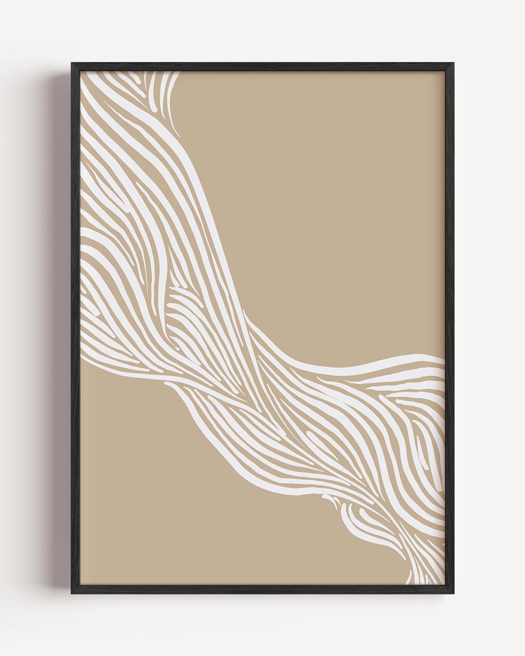 Natuurlijke Elegantie Kunstposter – abstracte portret poster als wanddecoratie