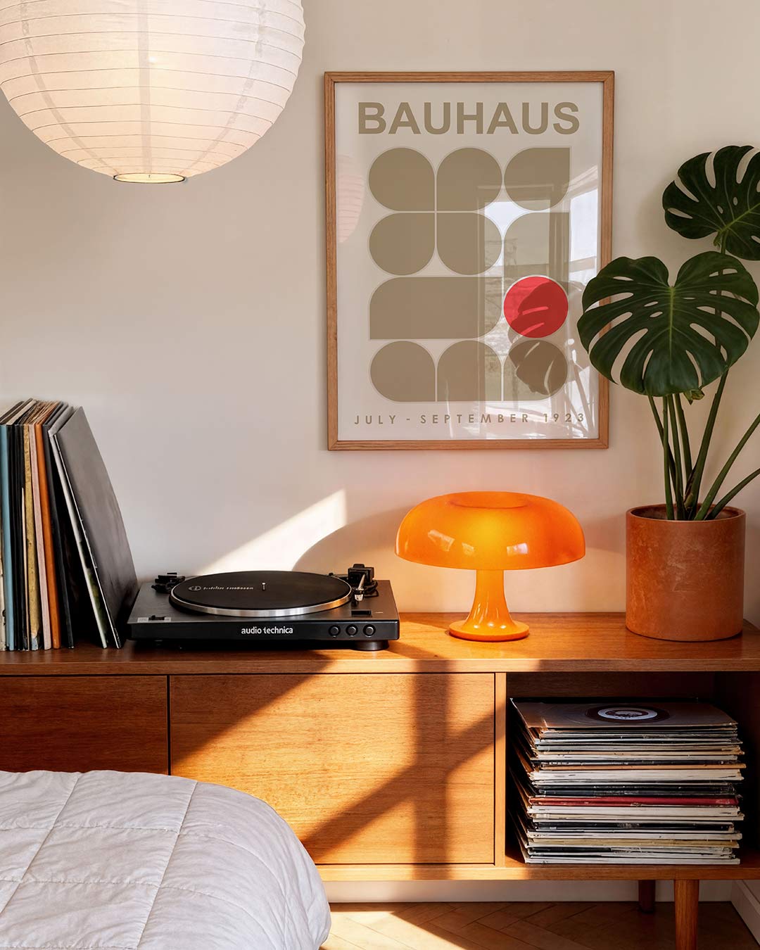 Vormen en vlakken – geometrische Bauhaus poster in staand formaat