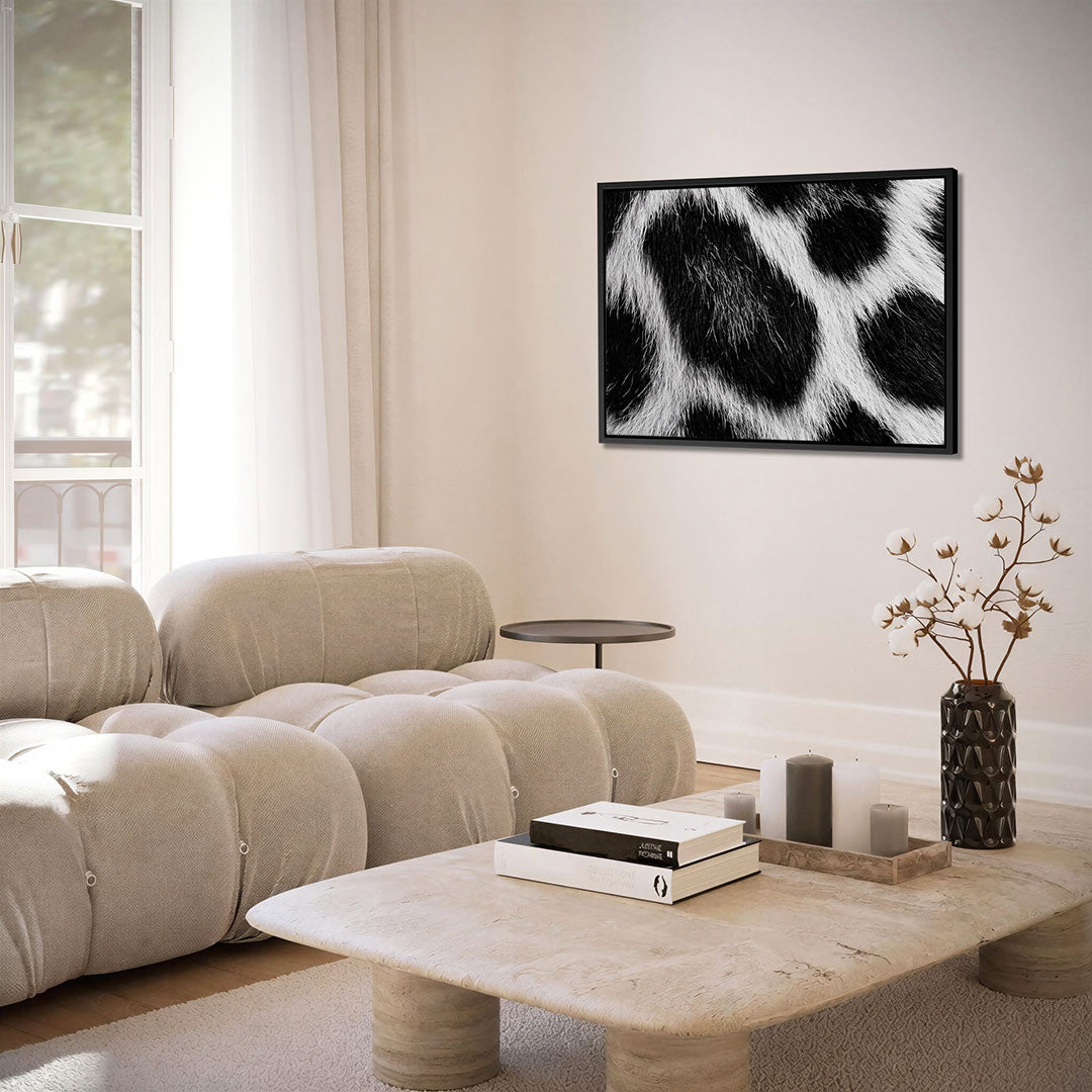 Dierenprint textuur – Liggende wanddecoratie – alternatieve weergave van het kunstwerk
