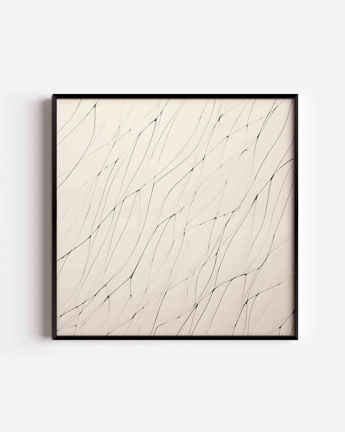 Lijnenpatroon – abstracte vierkante poster als wanddecoratie