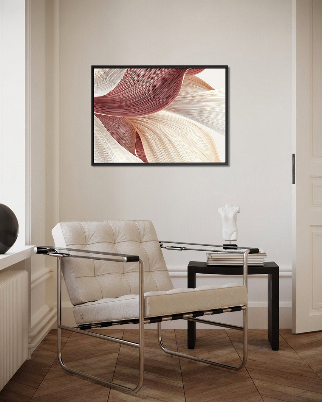 Golvende lijnen – Abstract kunstwerk – kunstwerk op canvas, dibond of plexiglas