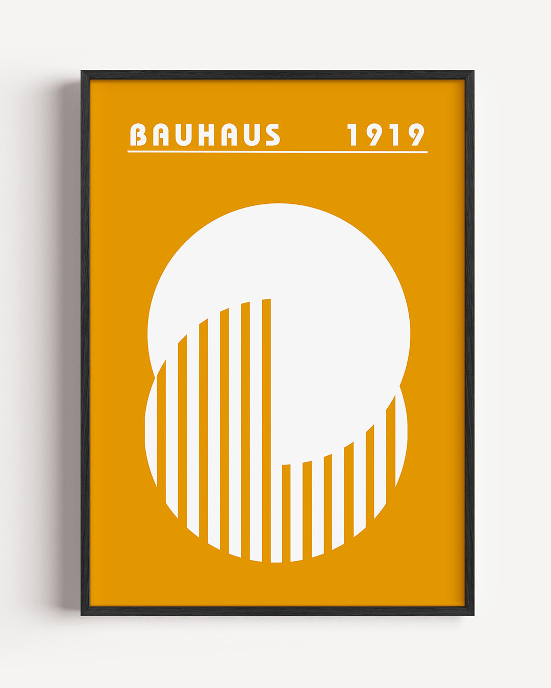 Cirkel en lijnen – staande Bauhaus poster als wanddecoratie