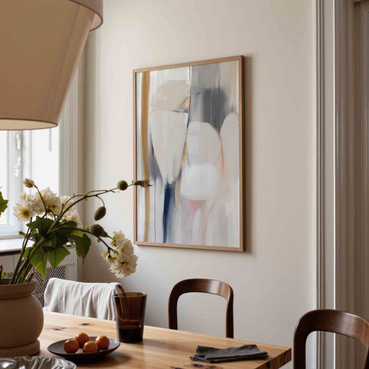 Abstracte vormen – kunst en design poster in portret formaat