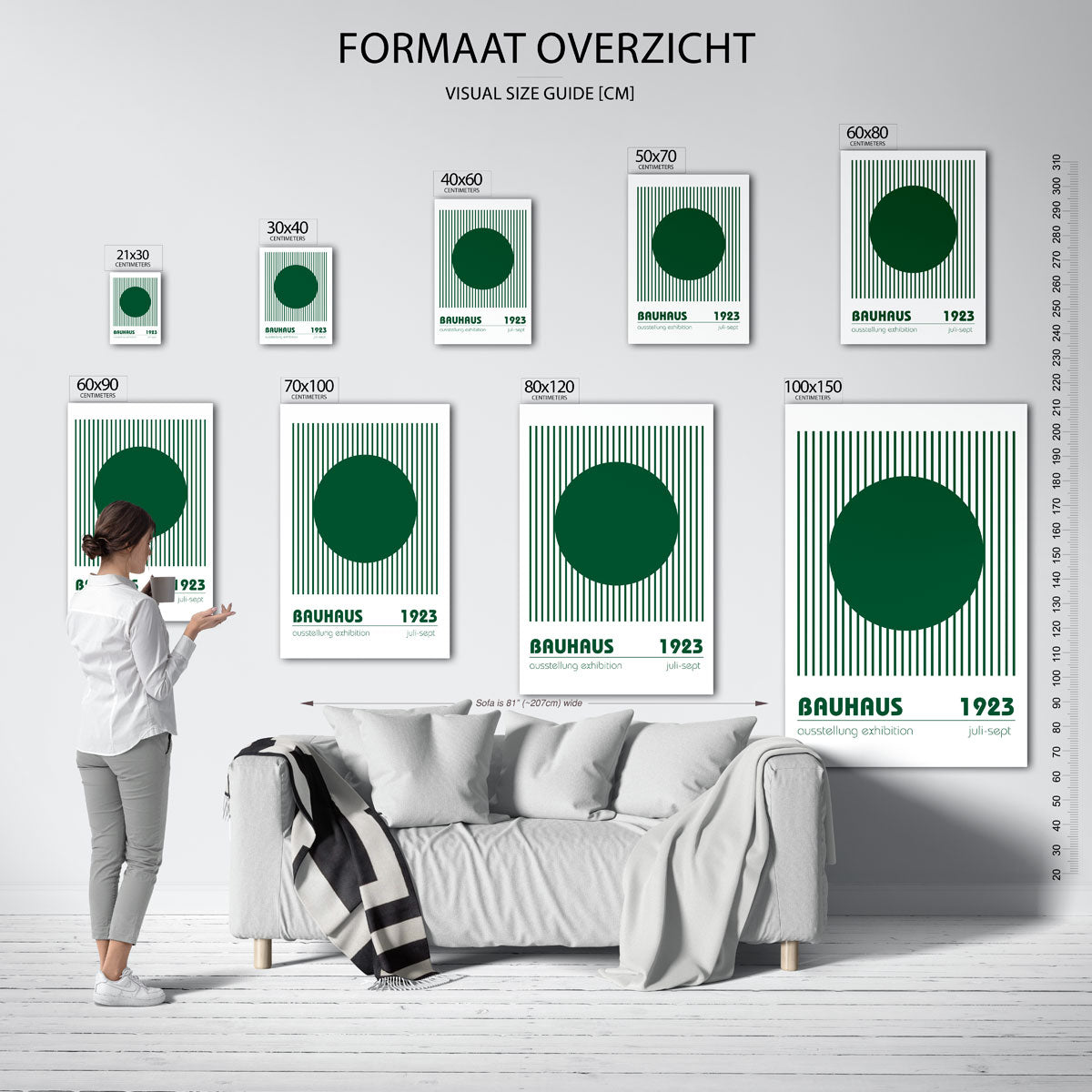 – Bauhaus poster als moderne geometrische wanddecoratie