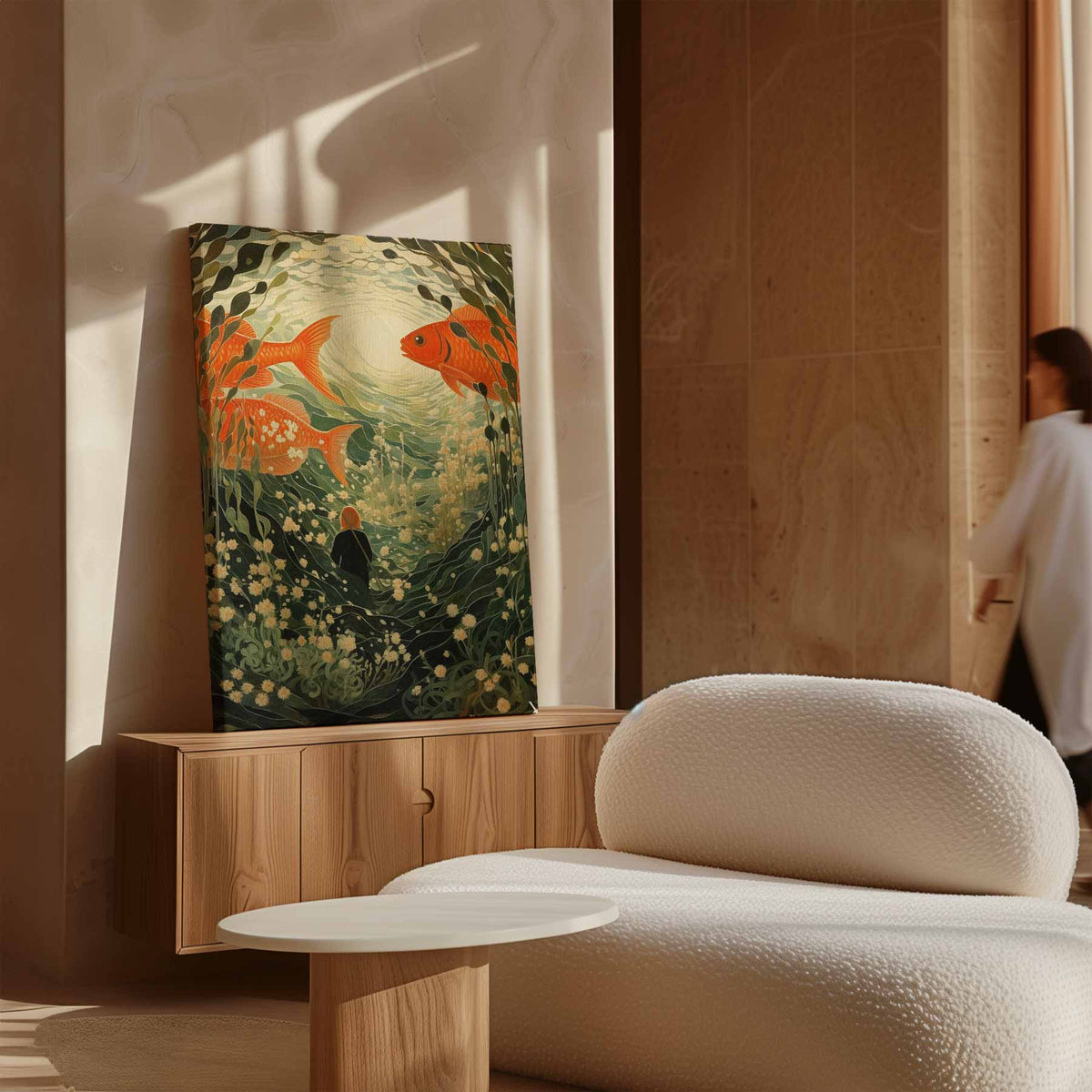 Onderwater Fantasie – modern portret kunstwerk van WallArtistic
