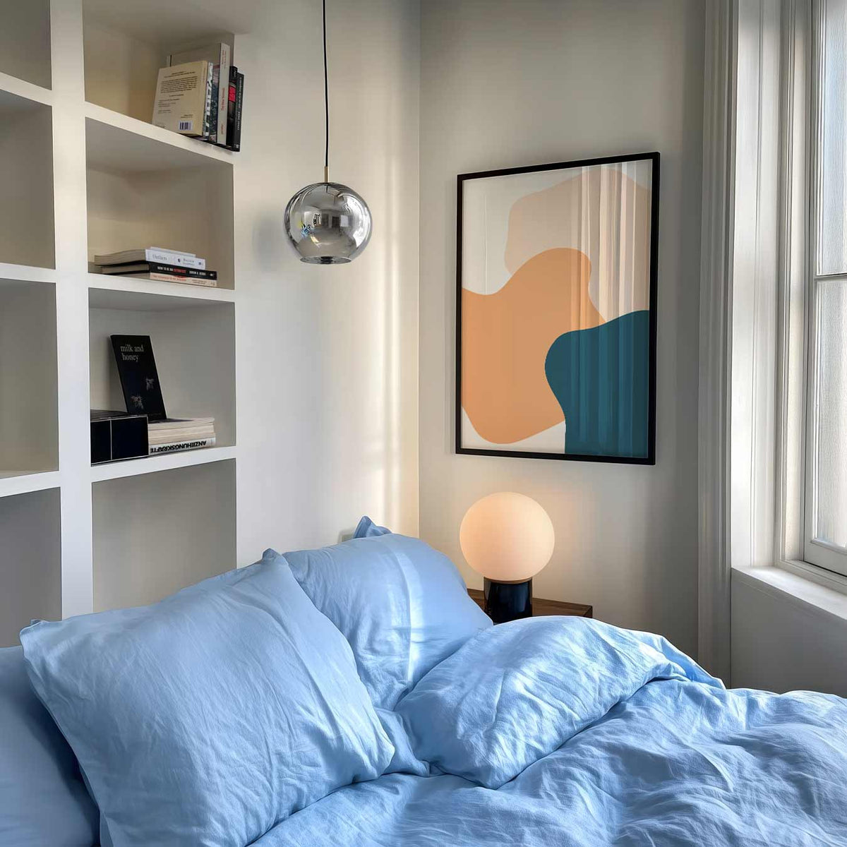 Abstracte Vormen – abstracte poster als moderne staande wanddecoratie