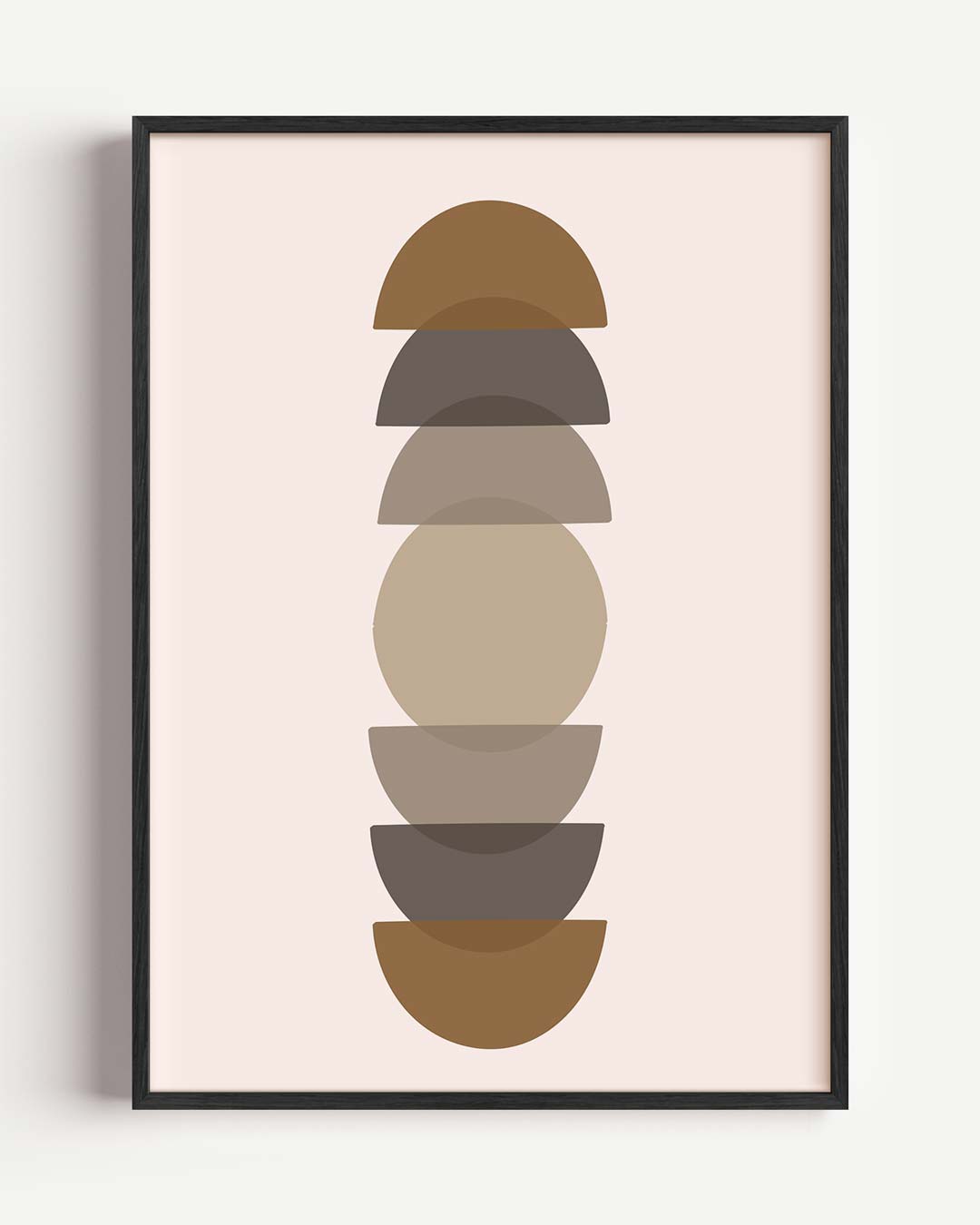 Zen Cirkel Harmonie – abstracte portret poster als wanddecoratie