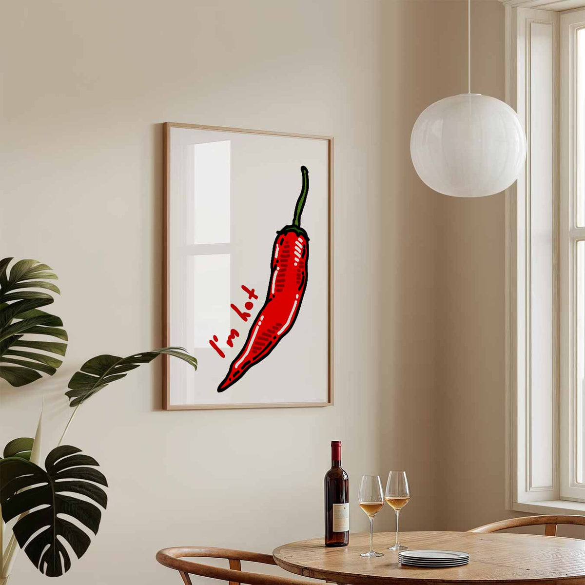 Spicy Peper – staande keuken wanddecoratie van WallArtistic