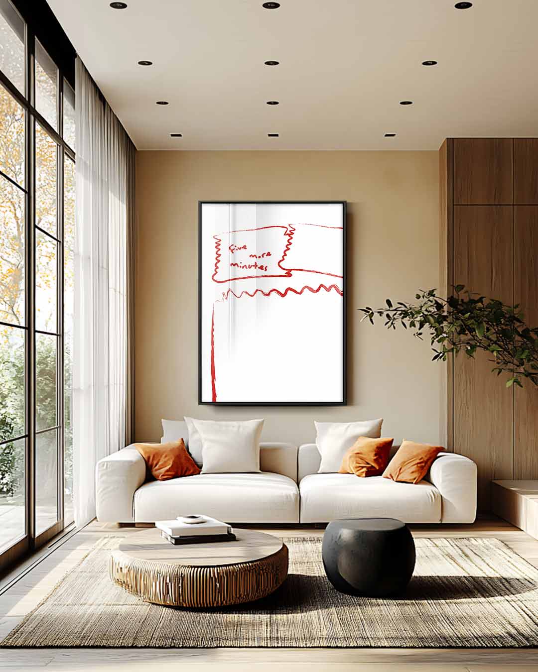 Vijf Minuten Meer – staande wandkunst voor woonkamer of interieur