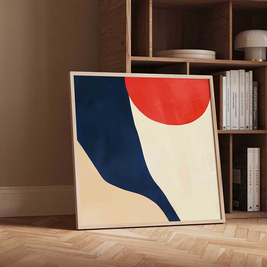 Abstracte vormen – vierkante moderne wanddecoratie van WallArtistic
