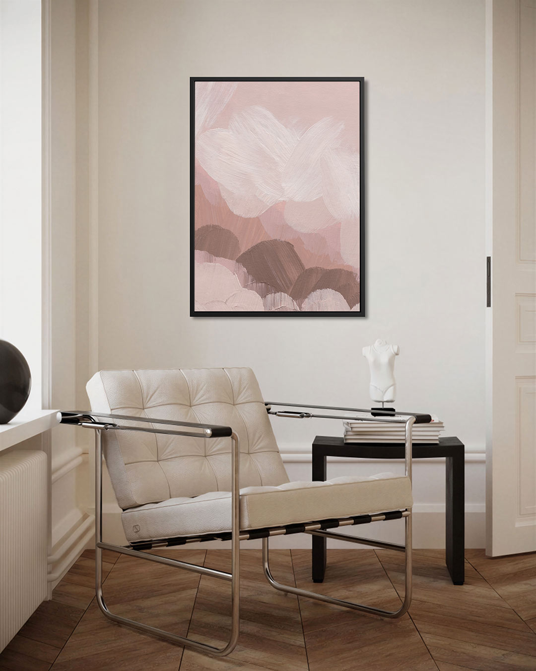 Zachte borstelstreken – kunstwerk als stijlvolle wanddecoratie