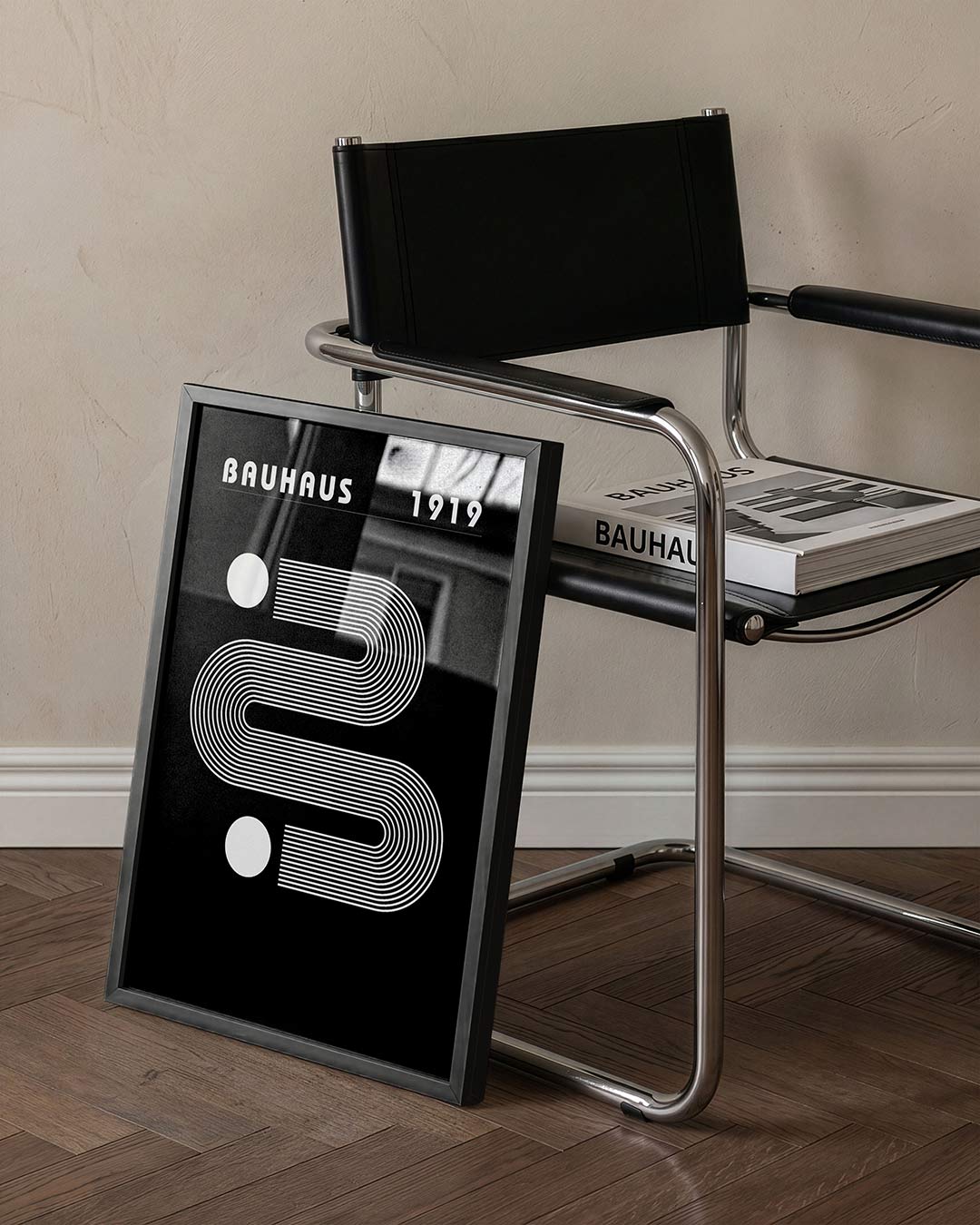 Abstracte – staande Bauhaus poster voor aan de muur