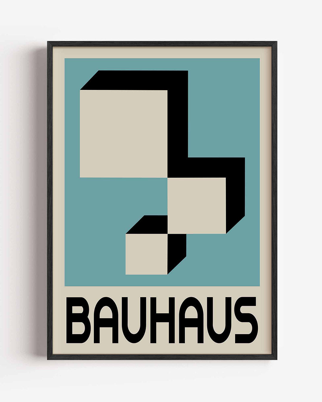 Vormen en vlaken – staande Bauhaus poster als wanddecoratie