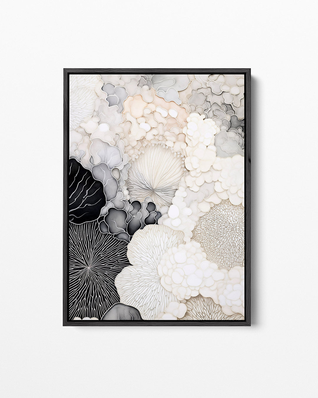 Organische vormen compositie – staand wanddecoratie kunstwerk
