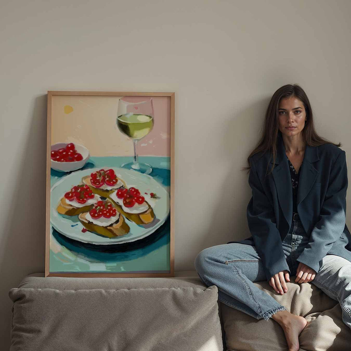 Lekkere Culinaire Momenten – staande keuken wanddecoratie van WallArtistic
