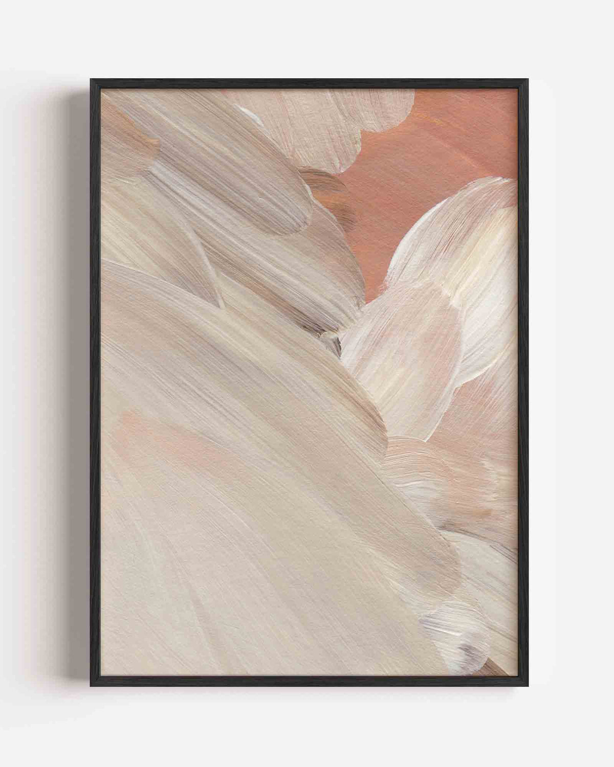 Abstracte penseelstreken – schilderkunst portret poster als wanddecoratie