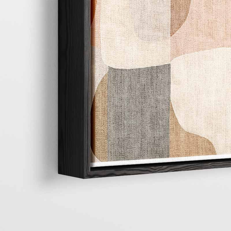 Warm Elegantie Abstract Schilderij – plexiglas kunstwerk als wanddecoratie