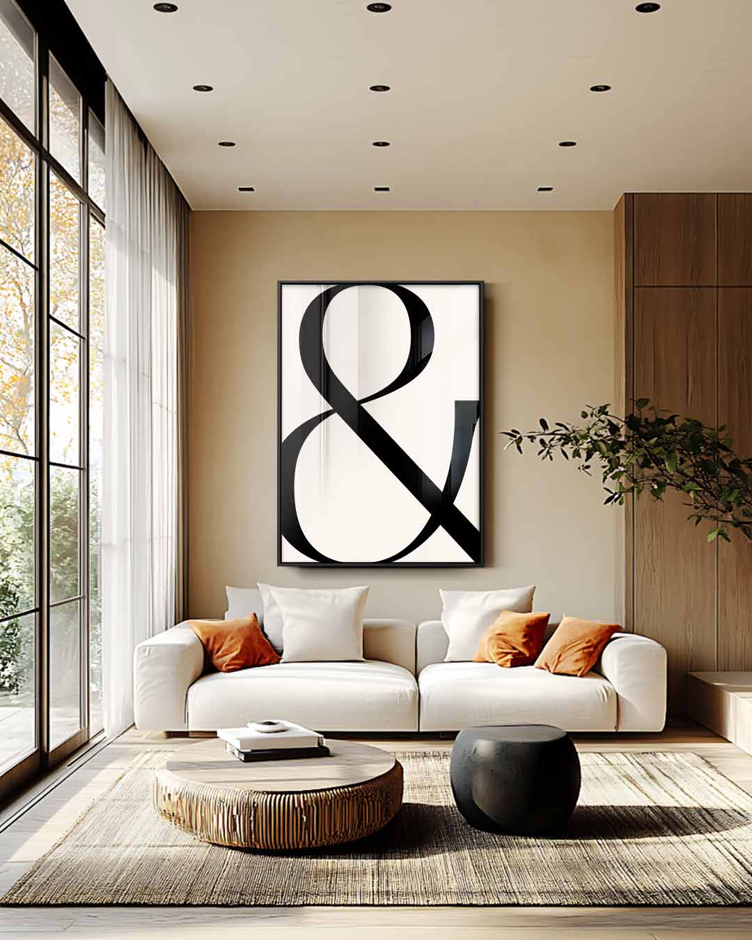 Eigentijdse Ampersand Kunst – staand kunstwerk voor modern interieur