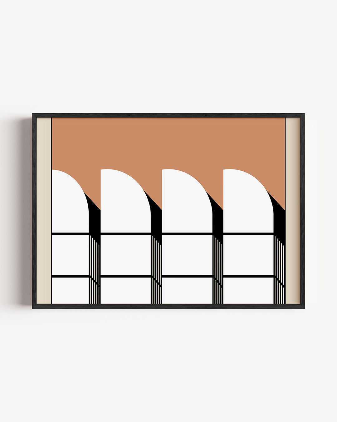 Vorm en balans – liggende Bauhaus poster als wanddecoratie