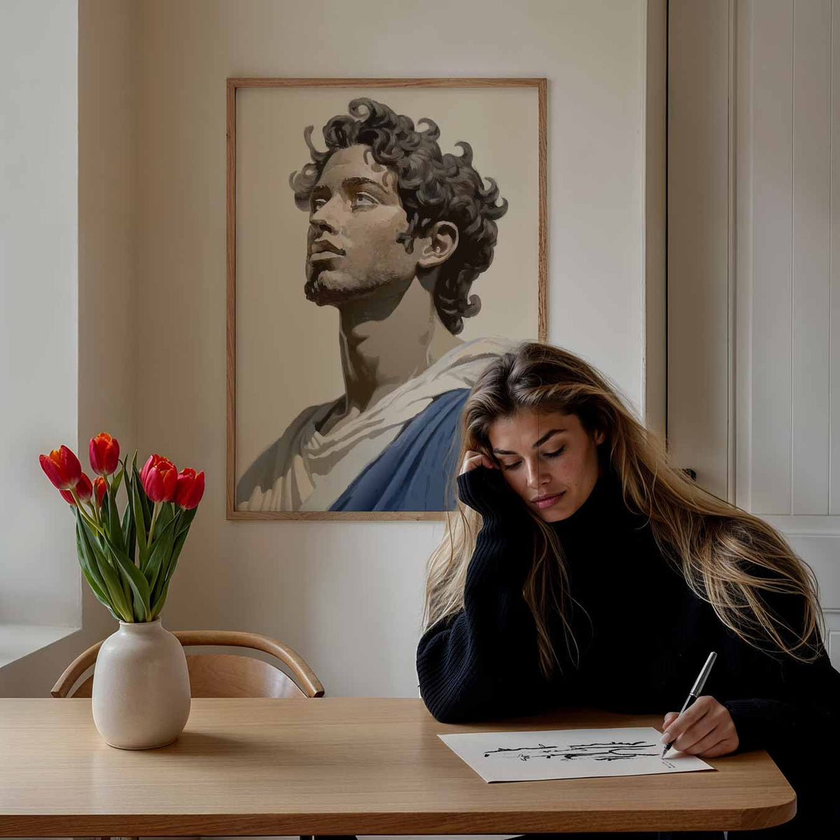 Moderne Klassieke Portretposter – Popart poster als moderne urban wanddecoratie