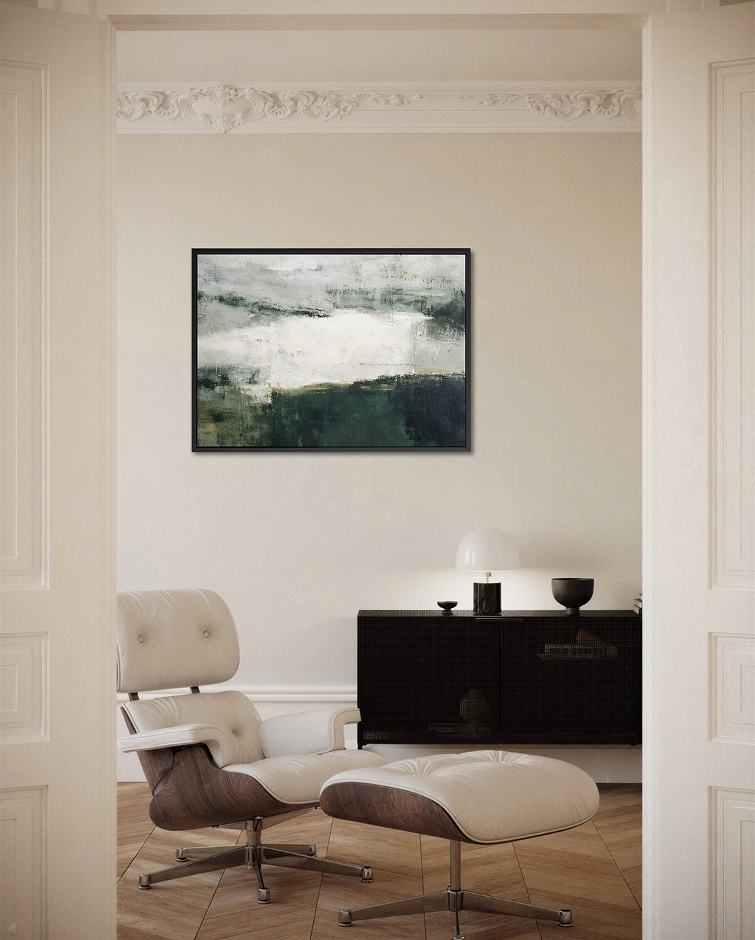 Rustige landschap compositie – Serene – liggende wanddecoratie