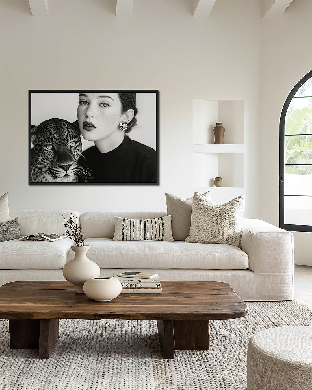 Dierlijke elegantie – wanddecoratie in interieur