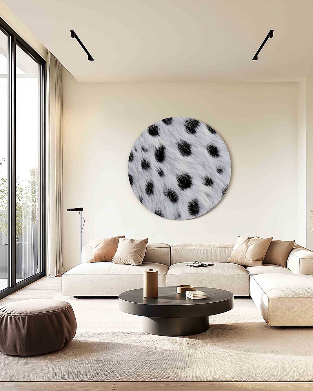 Dierenprint – safari muurcirkel als ronde wanddecoratie
