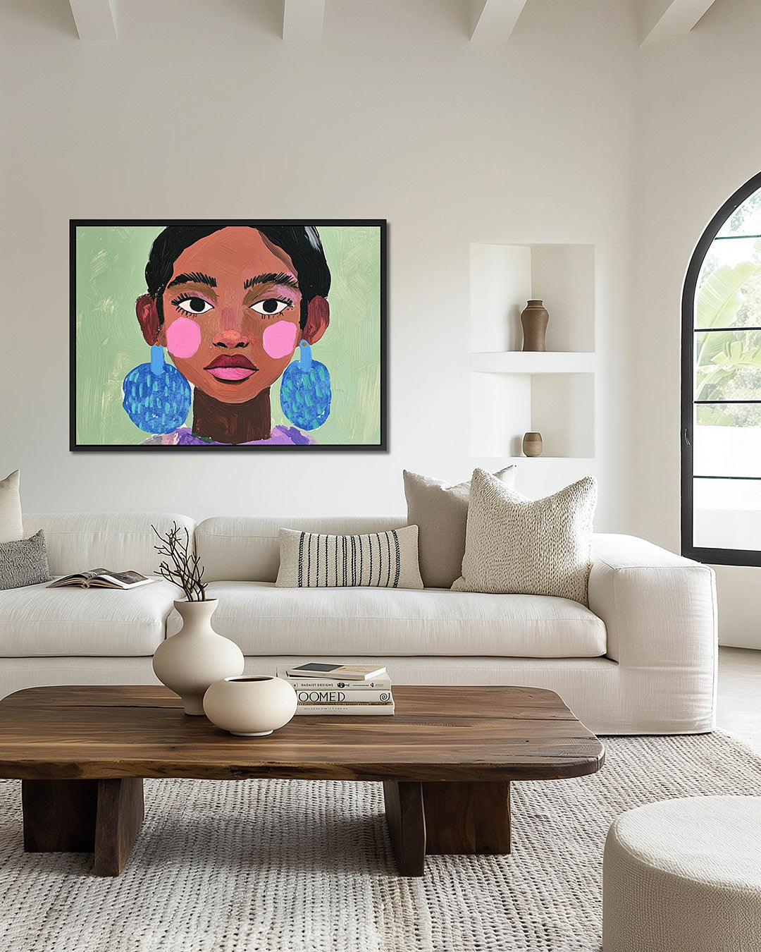 Abstract – Liggende wanddecoratie – wanddecoratie in interieur