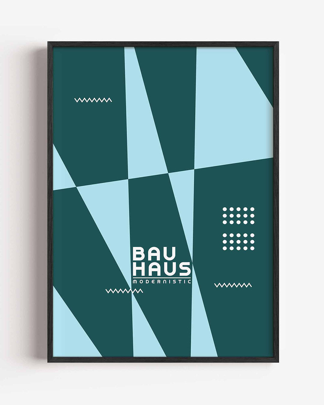 Abstracte – staande Bauhaus poster als wanddecoratie